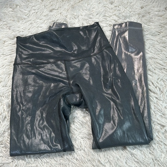 Lululemon Wunder Train High-Rise Tight 25" *Foil Gradient Foil Engineer Asphalt - Picture 1 of 7